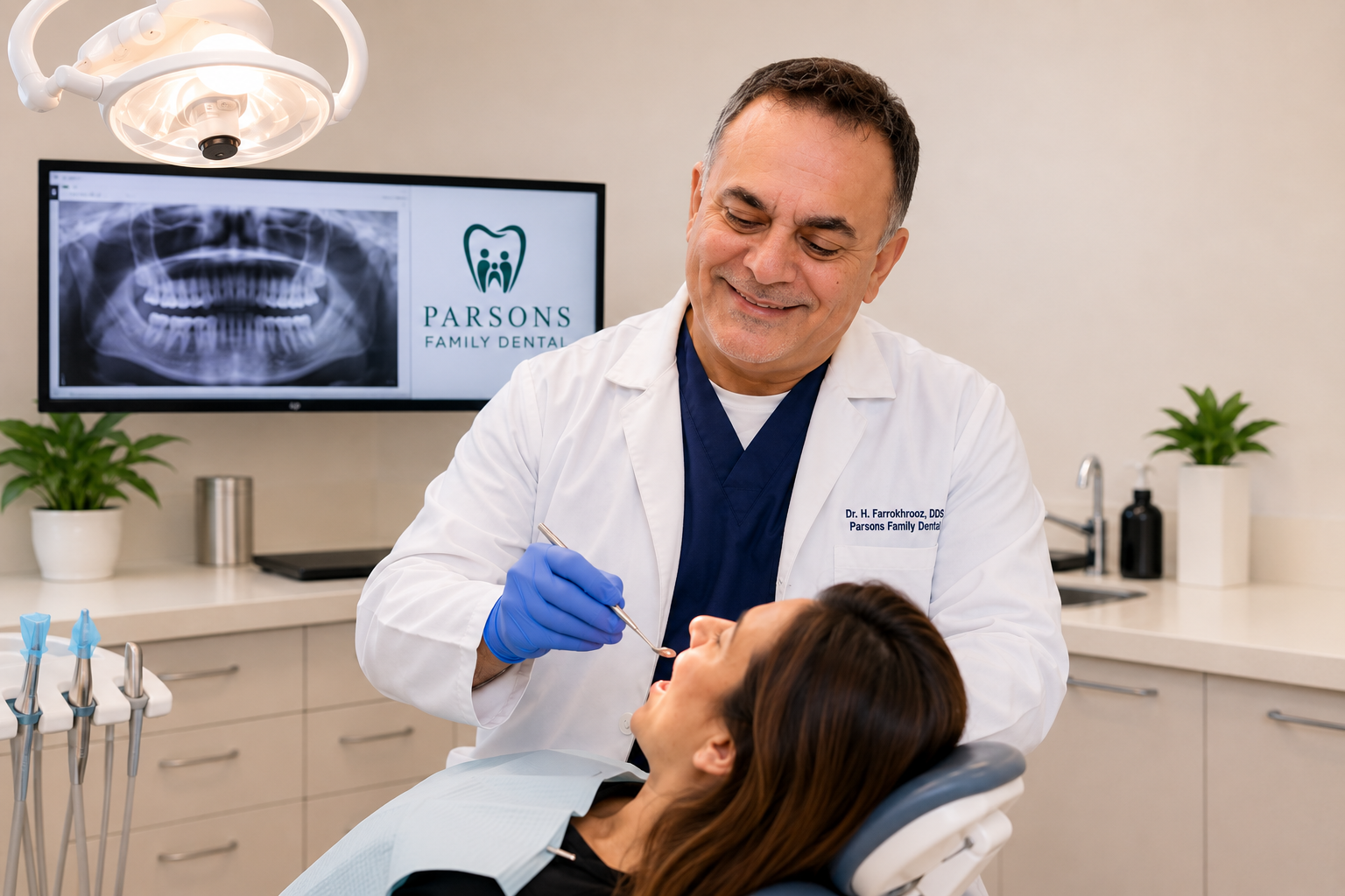 Parsons Family Dental team and office